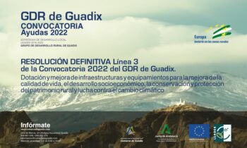 Publicada la resolución definitiva de la línea 3 de ayudas de la convocatoria 2022 de la Estrategia de Desarrollo Local de la Comarca de Guadix.